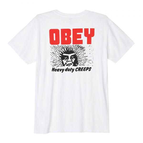 (163081689)HEAVY DUTY CREEPS TEE-WHT